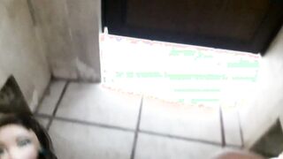 Me corro en sus medias en la biblioteca del TESE de Ecatepec two