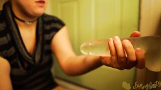 Slobbing on That Vibrator | Deephthoat pov Oral Sex - View me Spit on Your Dick and Suck it Dry