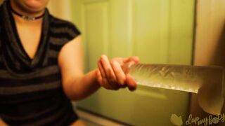 Slobbing on That Vibrator | Deephthoat pov Oral Sex - View me Spit on Your Dick and Suck it Dry