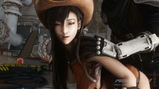 Tifa Lockhart Nailed Inside Both Holes Rough