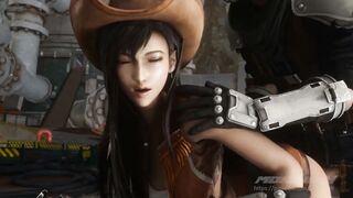 Tifa Lockhart Nailed Inside Both Holes Rough