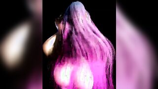 Blue Hair Cartoon Breast And Booty Expansion Dance
