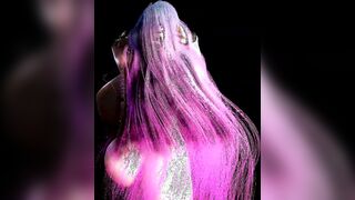 Blue Hair Cartoon Breast And Booty Expansion Dance