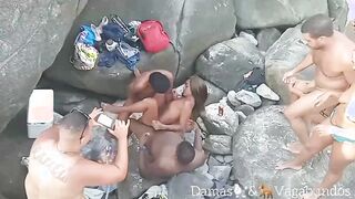Outside Mass Amateur Sex Party inside Rio de Janeiro Brazil with