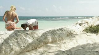 Italian pornstar Vittoria Risi banged by 2 sailors on the