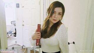 Having Fun with Homemade Tutor Again and Cumming on Stockings