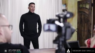 MODERN-DAY SINS - Pristine Edge Fucks Bi-Curious Reality Performance Auditionee