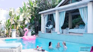 Violet Rain, Emma Starletto, Scarlett Sage Pool Parties Besties