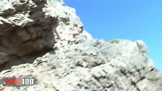 Dark Haired pornstar Alicia Dark rough boned on the beach