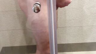 step MILF saw jerking me and helped me cum Sloppy