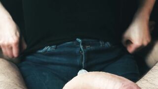 Cougar Skilled hands makes cum huge penis 4k