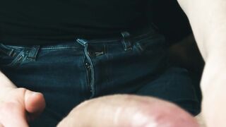 Cougar Skilled hands makes cum huge penis 4k
