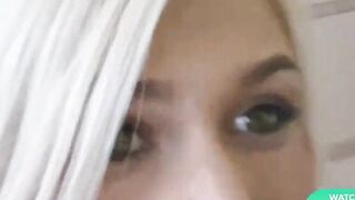 She's New - Blonde Bombshell Lets Her Bf Finger And