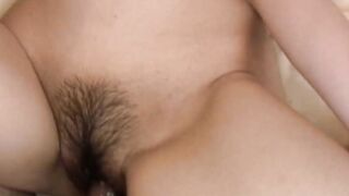 Bombshell boosty oriental bitch got screwed and creampied her unshaved