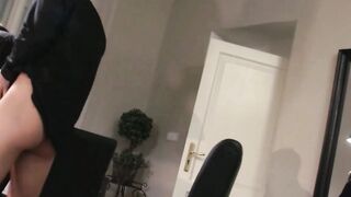 German business teens onlyfan screwed inside clothes with the boss