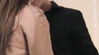 German business teens onlyfan screwed inside clothes with the boss