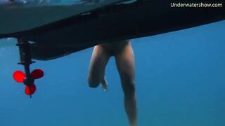 Vulgar sweet Cutie inside the pool and lesbos into sea