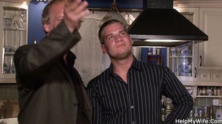 Adorable fiance getting screwed by mature husbands friend