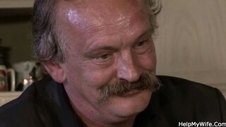 Adorable fiance getting screwed by mature husbands friend