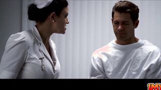 Patients penis thrust deep into the Bae big titted nurse MILF
