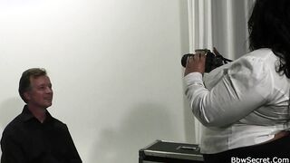 White man fucks mega-jugs bbw plumper