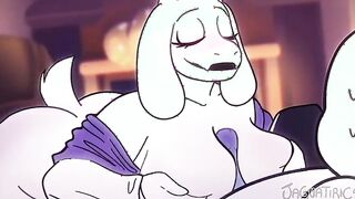Toriel x Sans - Undertale Goat Milf Cougar