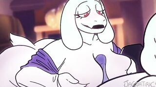 Toriel x Sans - Undertale Goat Milf Cougar