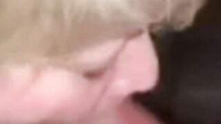 Blow job blows out all his cum