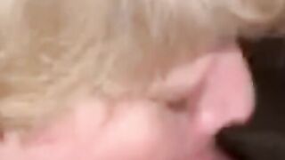 Blow job blows out all his cum
