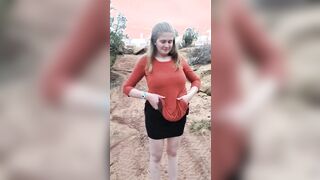 tits out walk