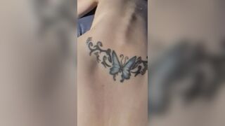 pov blonde cougar missionary & toejob, ended with a jizzed