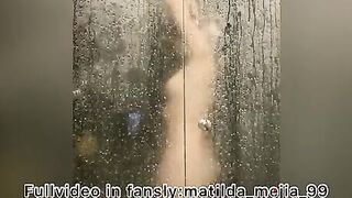 Masturbating while bathing my full uncensored videos on my f@nsly:matilda_mejia_99