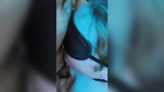 IMWF PAWG blindfolded and dominated offer Desi man with long penis best oral sex he’s ever had