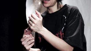 FETISH Female Domination Hand Job Close Up Pulling His Nuts While Working That Mushroom Oral Sex Until He Explodes!