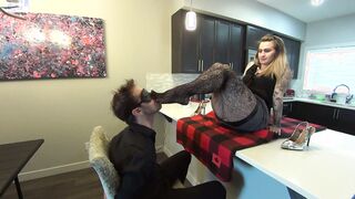 Tied Female Domination Toes Sub Worship (1080p HD PREVIEW)