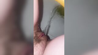 I held my pissing into for so big