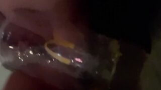 Went Potty inside CHURCH parking Lot!!! OUTSIDE Filled a GIANT CUP!!! SWALLOW UP