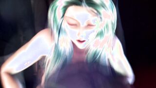 [Taimanin] 3d anime - outdoors gang bang part 02