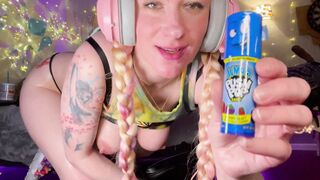 4K 60FPS Gamer women double penetration Anal Octopussies Sweet Tooth Push LolliPops #2