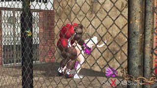 Basketball players boned rough a Beauty cheerleader sluts on the street