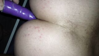 Fucks Me with Sex Toys Inside Anal .FETISH Suit