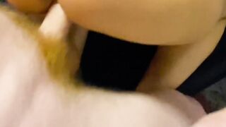 Step sis Unshaved Cunt got Cummed and Pull my bush by step huge red unshaved cock