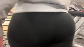 Gym Day Wearing Watch Thru Pants Showing Off My Bubble