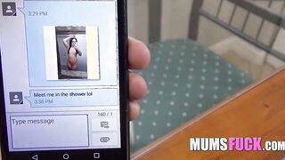 African-Haired mom's Asking Her Son To Take Pictures Of Her