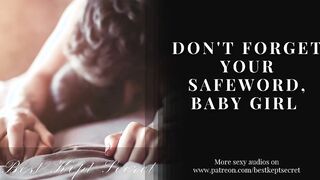M4F- Don't Forget Your Safeword, Kitten - ASMR AUDIO -
