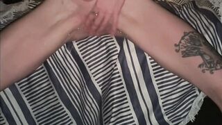 Peeing all over myself, into and public ;)