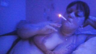Big Boobed Hot Nighttime Smoke