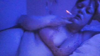Big Boobed Hot Nighttime Smoke