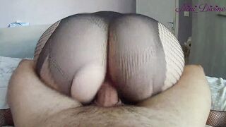 Fucking Stepsister long round butt and fill it with Hot