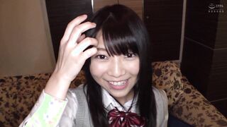 A neat and clean hot with huge ebony hair and